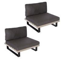LOUNGE-SESSEL Schwarz, Grau, Anthrazit - Anthrazit/Schwarz, Holz (82/75/82cm) - MCW