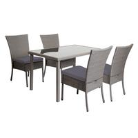 GARNITUR Grau, Anthrazit 5-teilig-Set - Anthrazit/Grau, Kunststoff - MCW