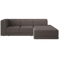 ECKSOFA Novals L-Form, 4-Sitzer, rechts 278 cm - Schwarz/Braun, Holz/Kunststoff (168/278cm) - Selsey