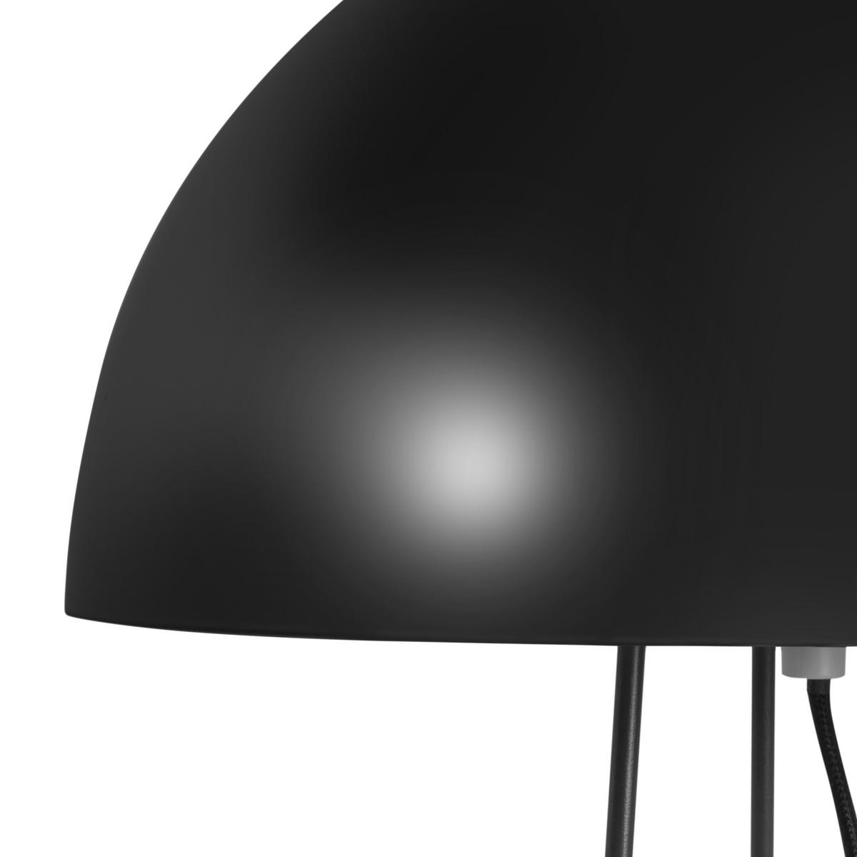 TISCHLAMPE Metall Schwarz Mopan - Schwarz, Metall (30/30/52cm) - Beliani