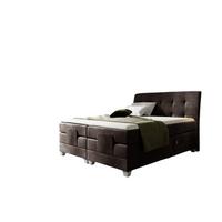 BOXSPRINGBETT Elektrisch Franco - Dunkelbraun, Holzwerkstoff/Textil (200/200cm) - Fun Möbel