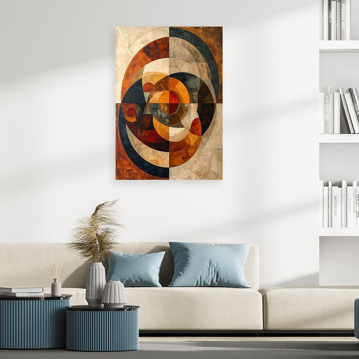 LEINWANDBILD Abstraktion 60x90cm - Braun, Textil (60/90cm) - Feeby