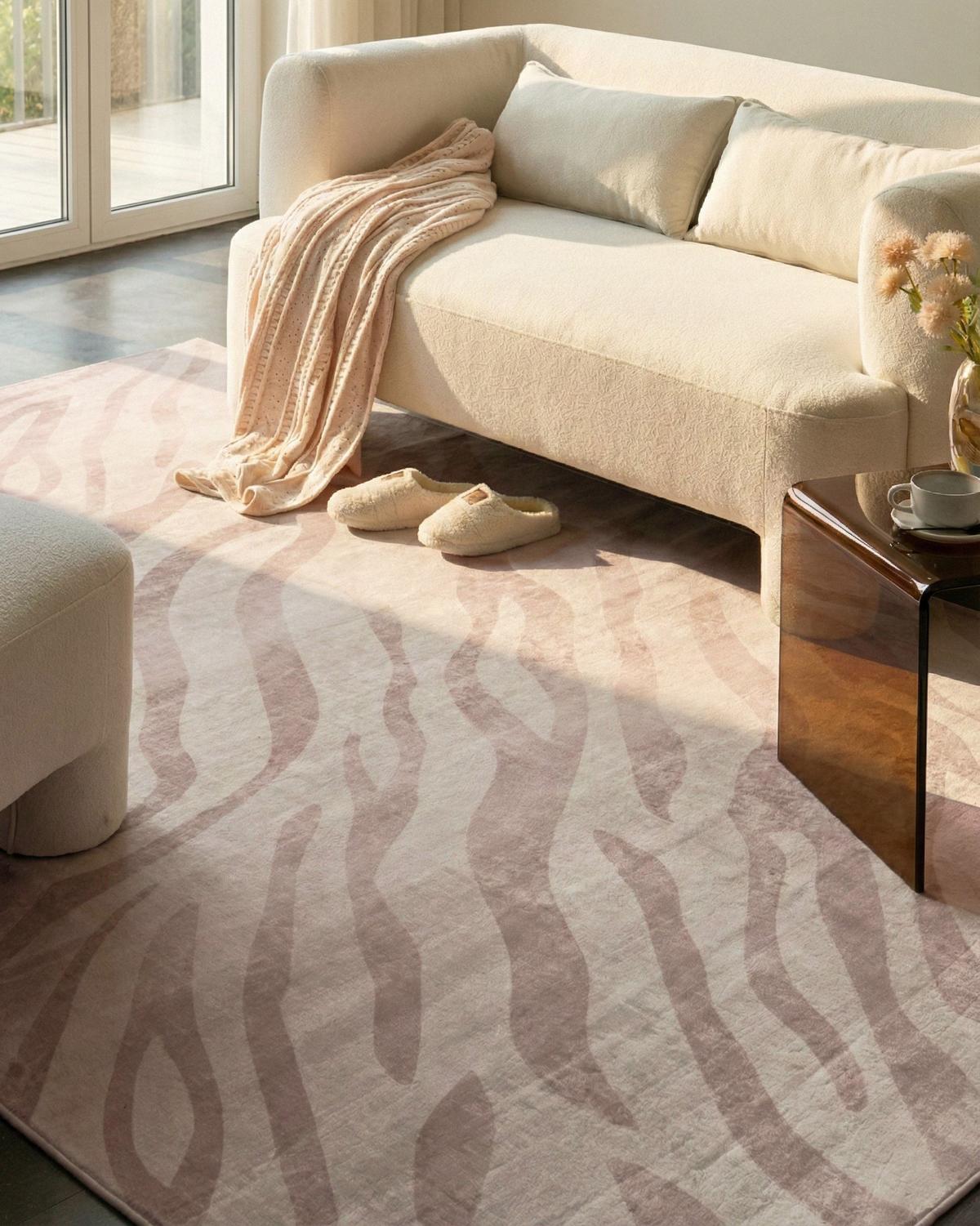 TEPPICH Beige 200/300 cm Egil - Beige, Textil (200/300cm) - Beliani