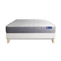 BETT Actimemo dream Memory-Schaum 160 x 190 cm h2 - Kit Bettgestell Weiß - Beige/Weiß, Karton/Holz (160/190cm) - ACTISOM