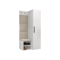 GARDEROBEN-SET Medi III - Beige/Schwarz, Holzwerkstoff/Kunststoff (40/191/50cm) - MIRJAN24