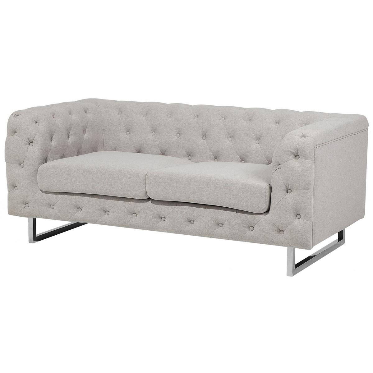 2-SITZER-SOFA Polyester Beige Vissland - Beige, Textil (172/71/87cm) - Beliani
