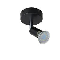 DECKENSTRAHLER Funkelmund 7.7/10.5/7.7 cm - Schwarz, Metall (7.7/7.7/10.5cm) - ZMH