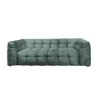 SOFA RIO Petrol Velvet - Petrol/Schwarz, Textil (207/68/105cm) - KAWOLA