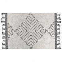 KURZFLOR-TEPPICH Eray 200/140 cm - Weiß, Textil (140/200cm) - Beliani