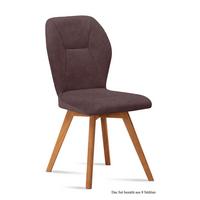 ESSZIMMERSTUHL (8er-Set) Donia 51x92x60 Eiche geölt/Braun - Eichefarben/Braun, Kunststoff (60/92/51cm) - 58aufmkessel