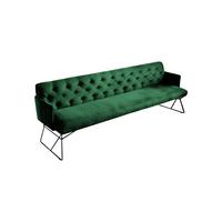 ESSZIMMERBANK CHARME Smaragdgrün Velvet - Smaragdgrün, Textil (186/85/68cm) - KAWOLA