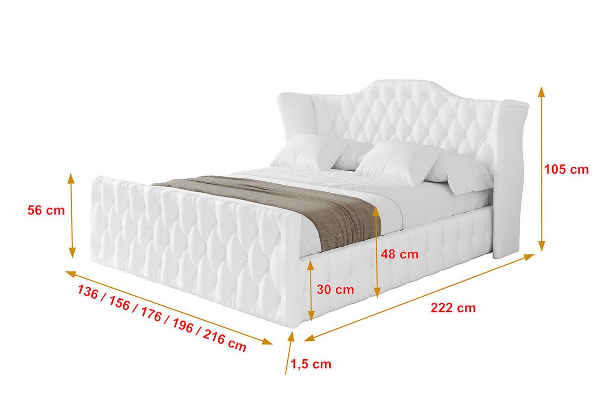 POLSTERBETT mit Bettkasten, Fußteil und Lattenrost, Boxbett mit Matratze H3/H4 - MODY-Z 120x200 Weiß Kunstleder - Weiß Hochglanz, Holzwerkstoff/Textil (120/200cm) - ALTDECOR