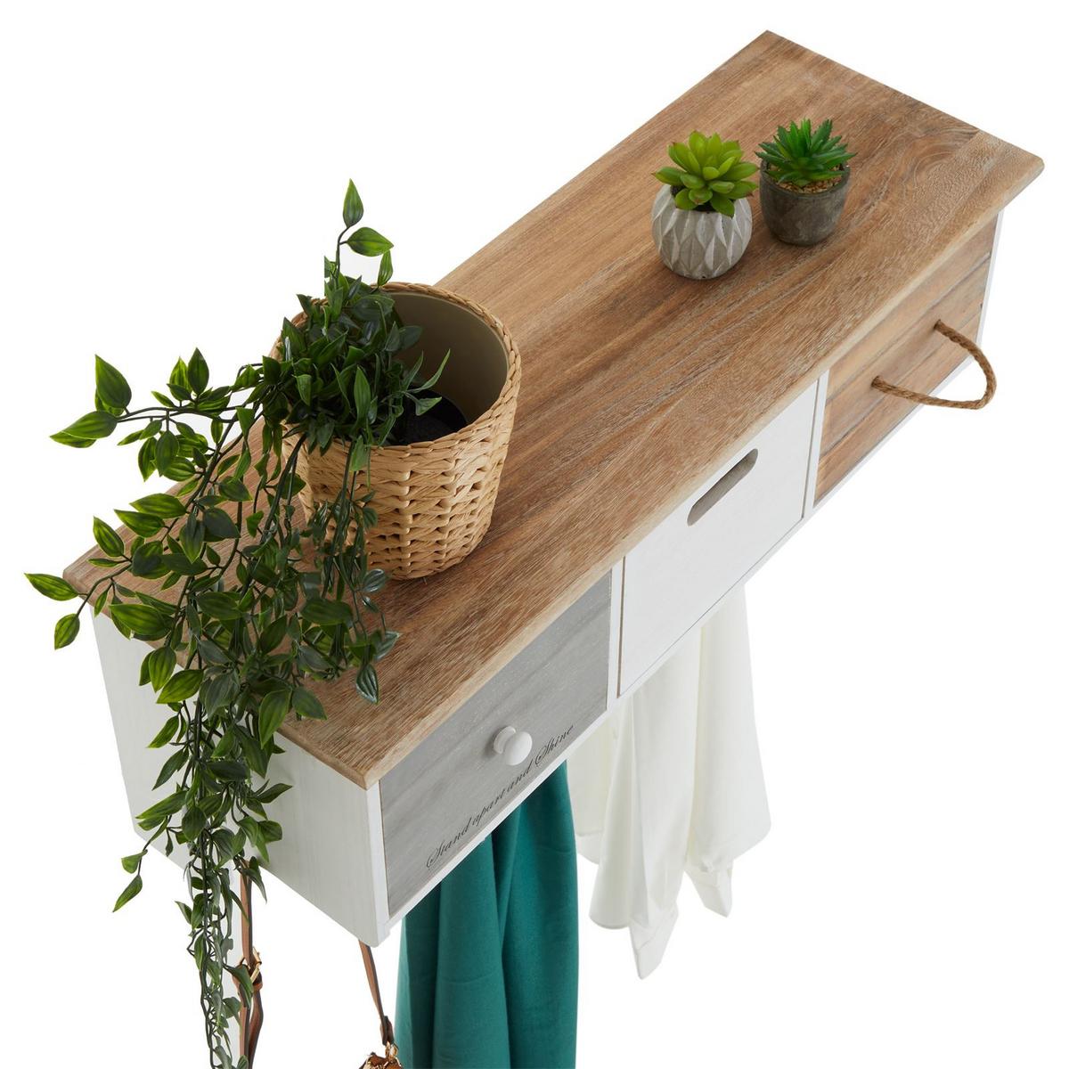 WANDGARDEROBE SALVA weiß - Weiß, Holz (73/28/25cm) - CARO-Möbel