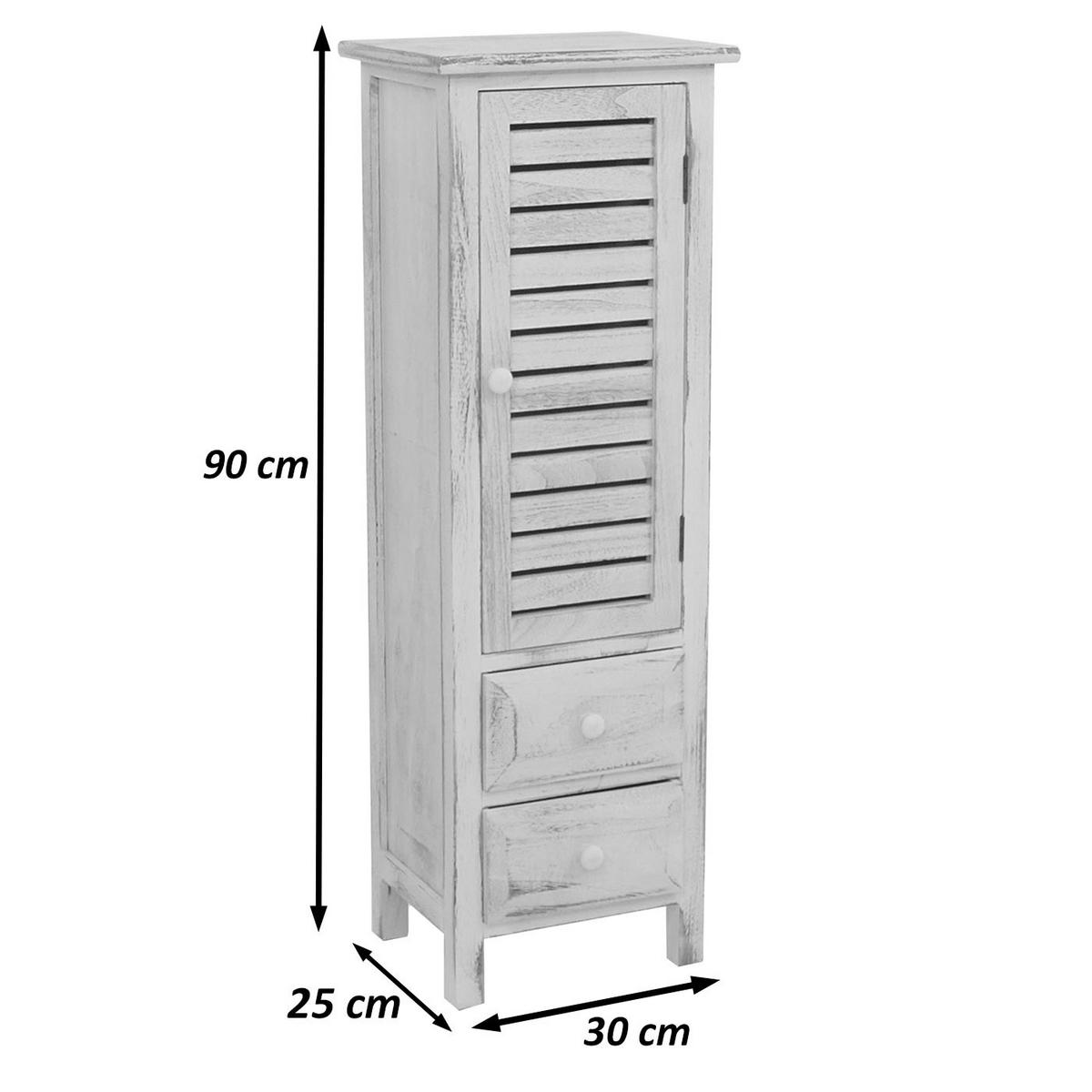 KOMMODE SCHRANK Braun - Braun, Holz (30/91/25cm) - MCW