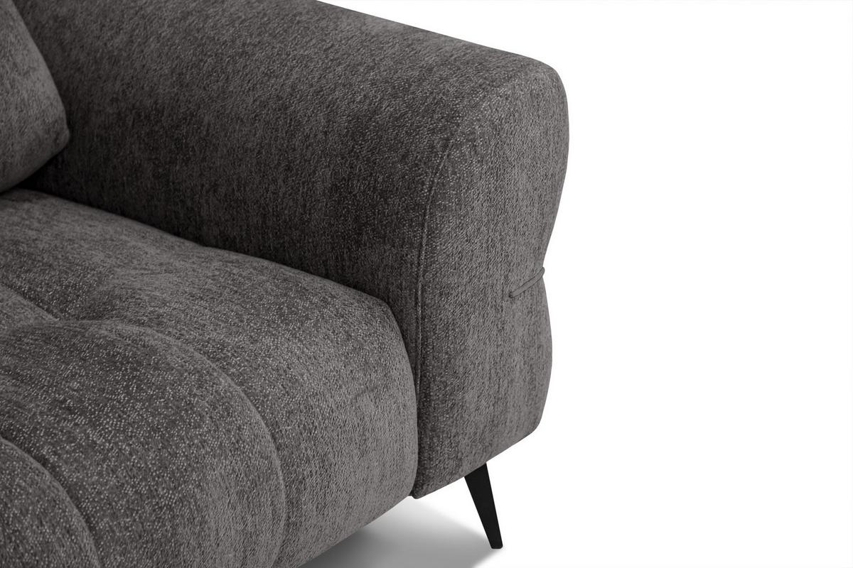 SOFA SALVINI 2,5-Sitzer, dunkelgrau - Dunkelgrau, Holz/Textil (206/88/99cm) - Wozimo