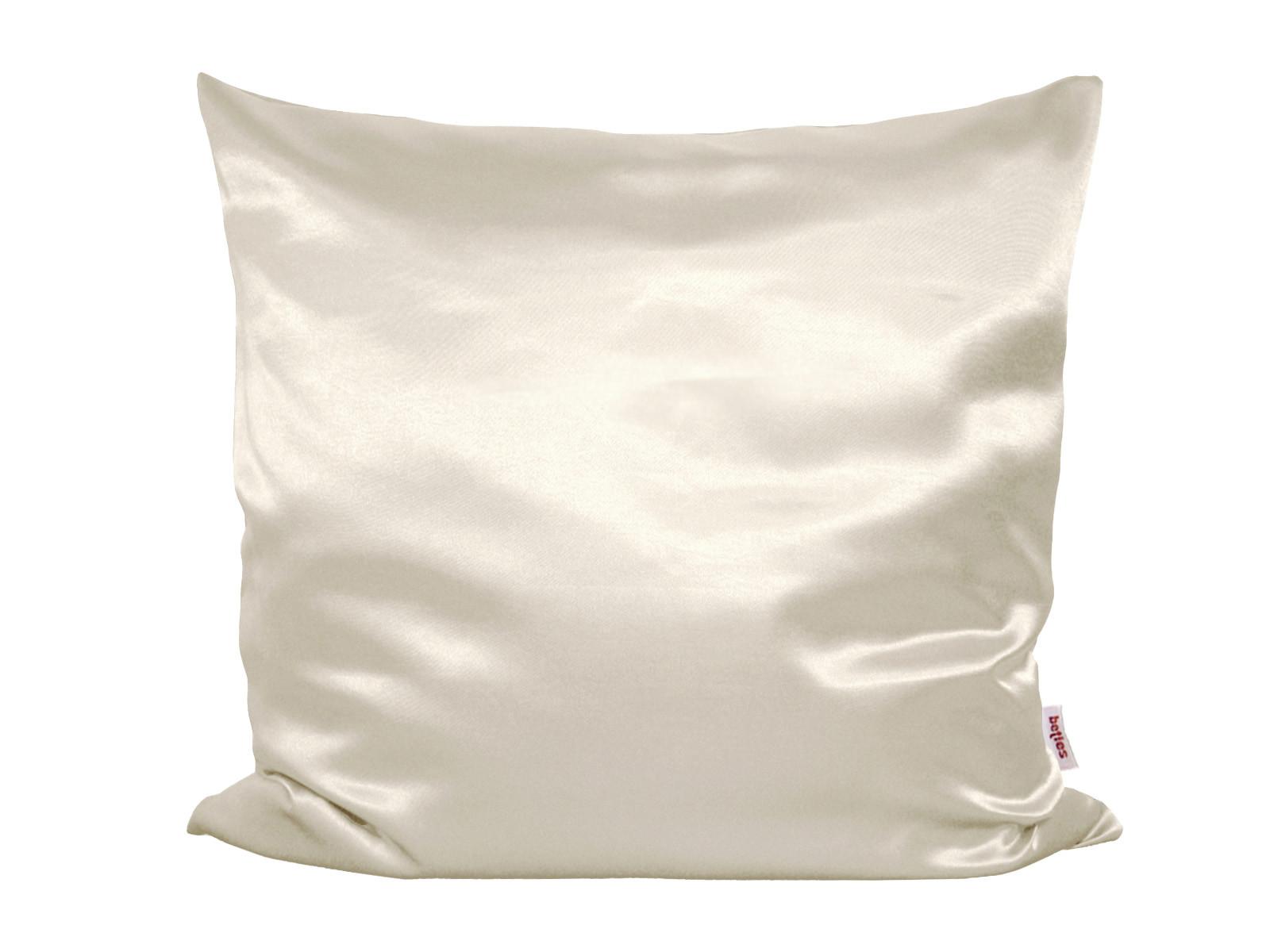 KISSENBEZUG Glanz Satin champagner 80/80 cm - Ecru/Champagner, Textil (80/80cm) - beties Heimtextil