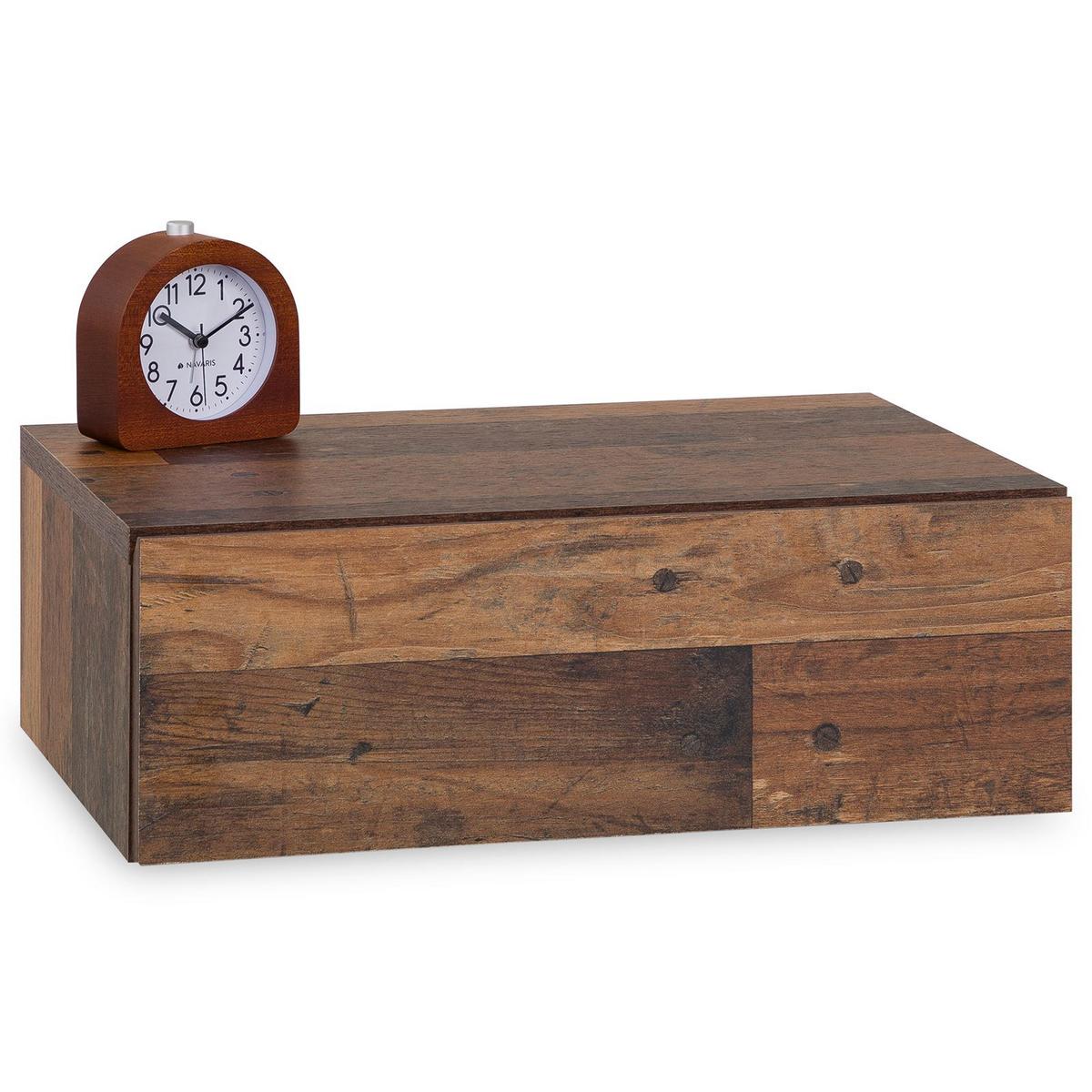 HÄGENDER NACHTTISCH ANNE - Dunkelbraun, Holzwerkstoff (42/14/30cm) - CARO-Möbel