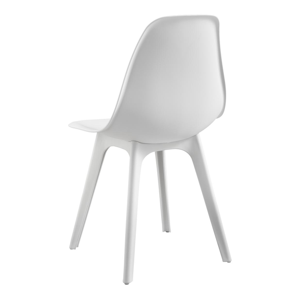 ESSGRUPPE 5 TLG. - Weiß, Holzwerkstoff/Kunststoff (120/75/60cm) - [en.casa]
