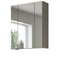 SPIEGELSCHRANK Kaschmir 60 x 70 cm, Badezimmer Schrank 3-türig - Kaschmir, Glas/Holzwerkstoff (60/70/18cm) - Inn.Furn
