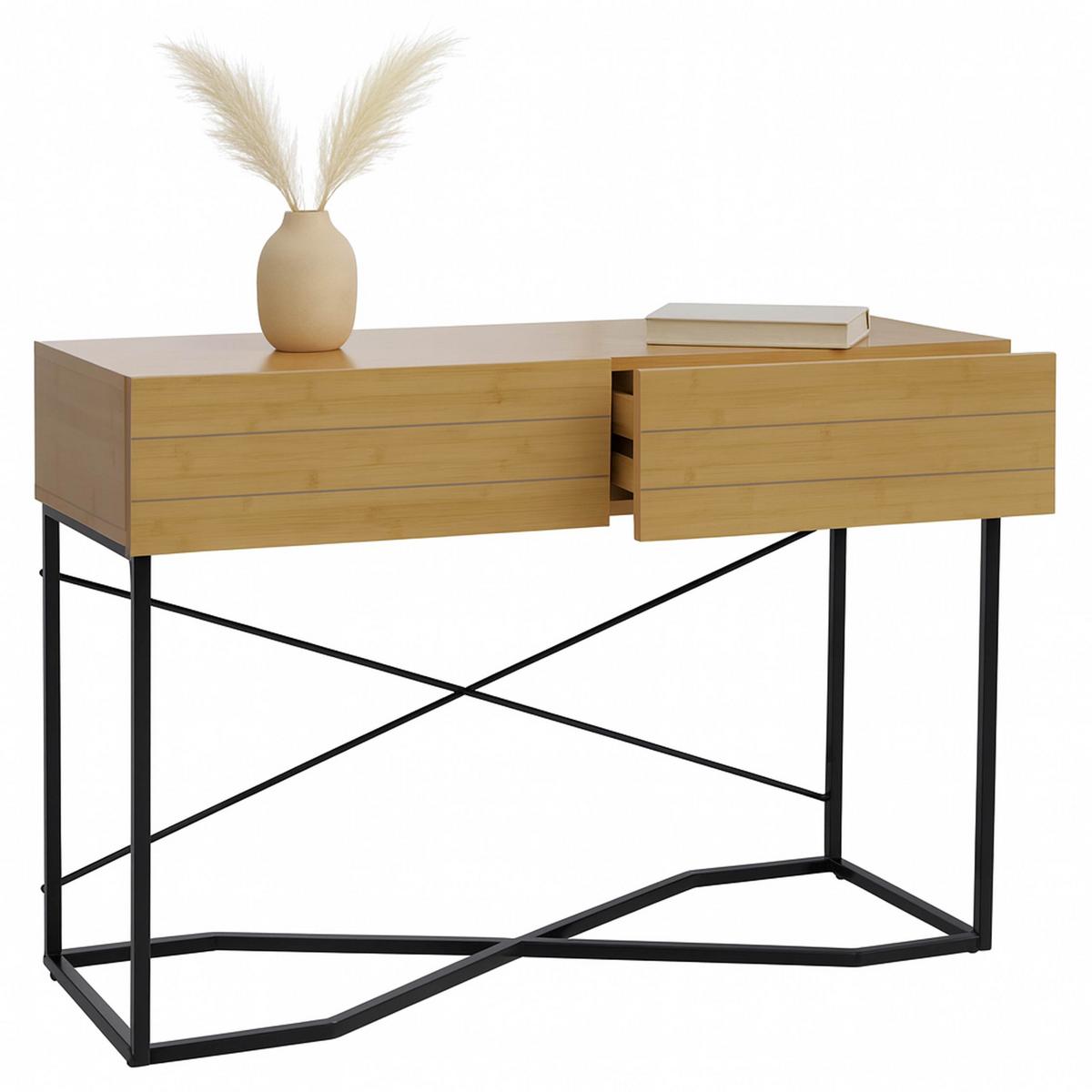 KONSOLENTISCH rechteck Braun - Hellbraun, Holz (40/120/81cm) - MCW