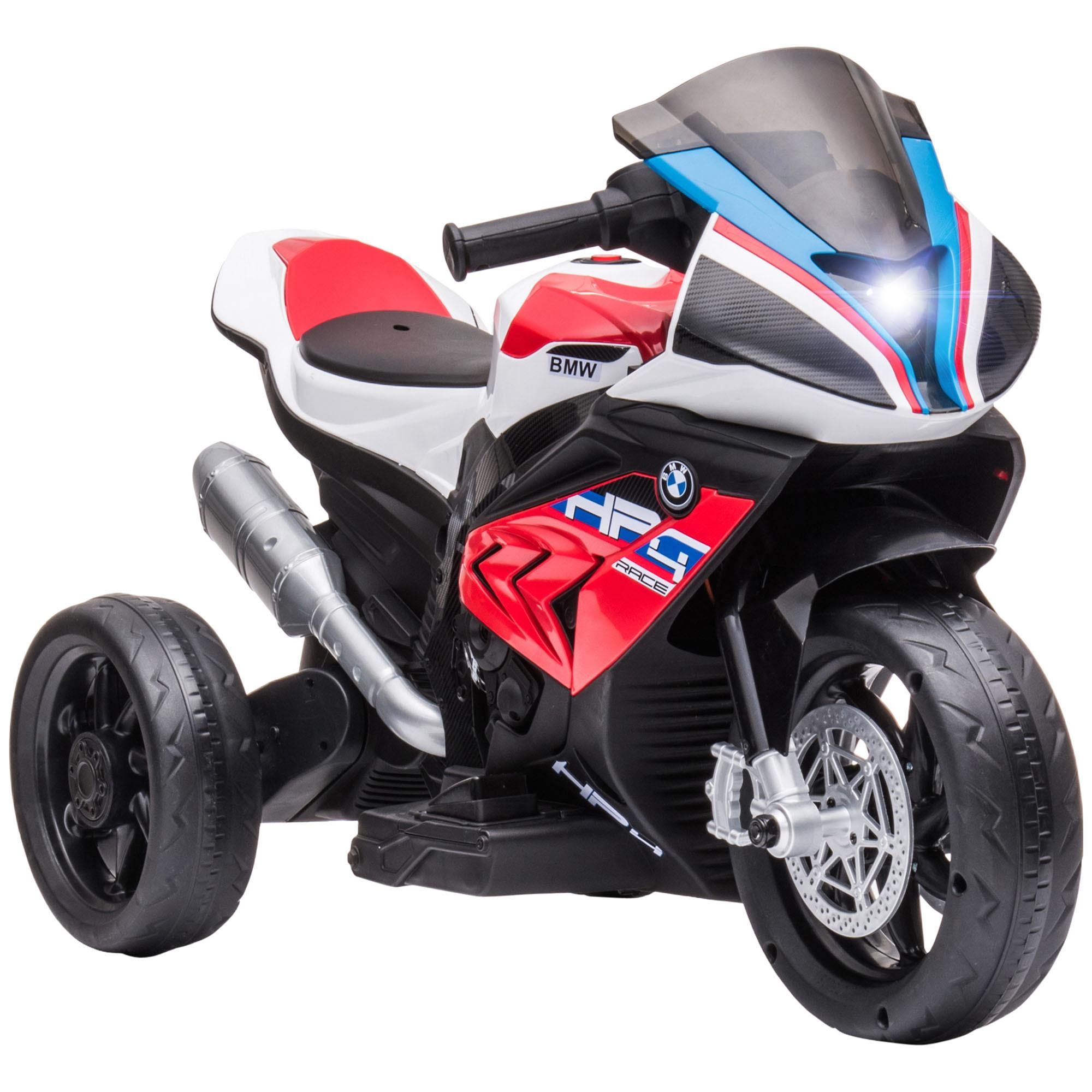 KINDER Elektro-Motorrad Kindermotorrad 6V Elektrofahrzeug Elektro-Dreirad Rot - Rot, Kunststoff (82.5/42/54cm) - HOMCOM