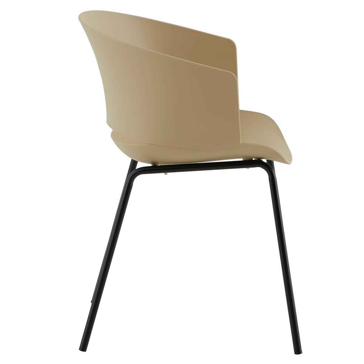 GARTENSTÜHLE NIVEL 4er-Set beige - Beige, Textil (60/80/56cm) - IDIMEX
