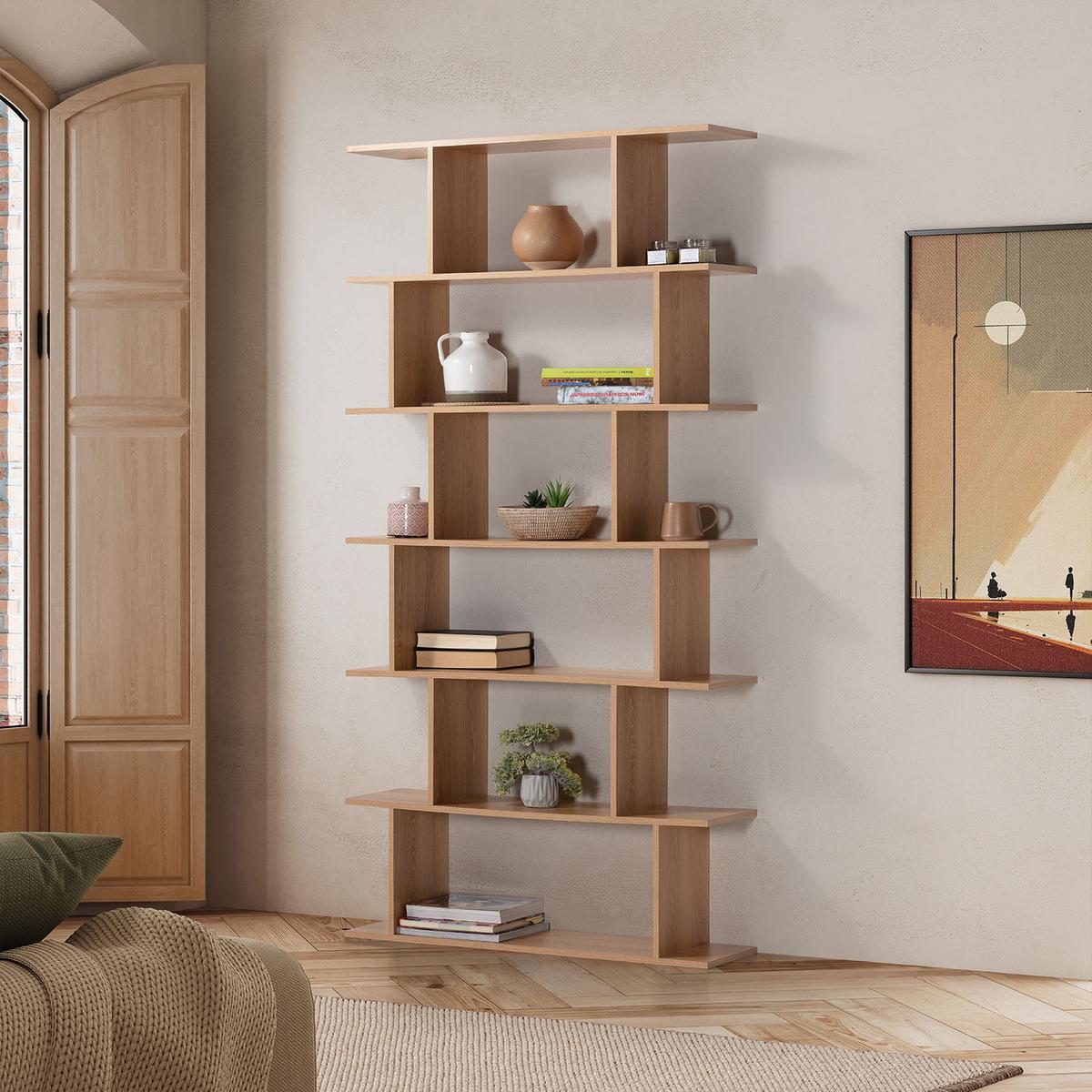 REGAL Osaka 6 fächern Eichenfarbe - Honigeiche, Holzwerkstoff (98/191/25cm) - VS Venta-stock