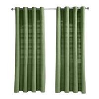 ÖSENVORHANG Rajput blickdicht 2er-Set, 167/182 cm - Olivgrün, Textil (167/182cm) - Homescapes