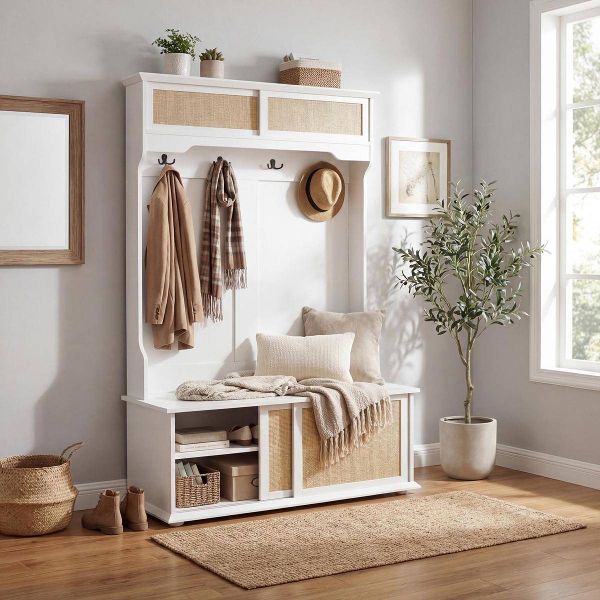 GARDEROBE Weiß - Weiß, Holz (100/163/47cm) - MCW