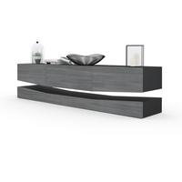 LOWBOARD City Fronten in Avola-Anthrazit - Anthrazit, Holzwerkstoff (178/48/39cm) - Vladon