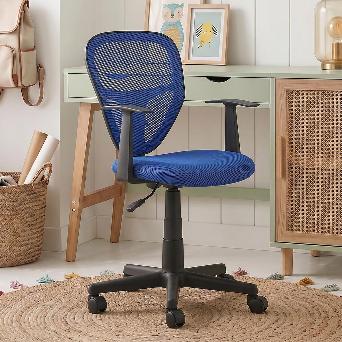 KINDERDREHSTUHL STUDIO - Blau, Textil (53/92/52cm) - IDIMEX