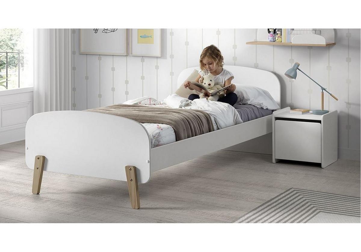 KINDERZIMMER Set Karilynn 1 Massivholz+MDF weiß - Weiß, Holz (110/73/210cm) - 58aufmkessel