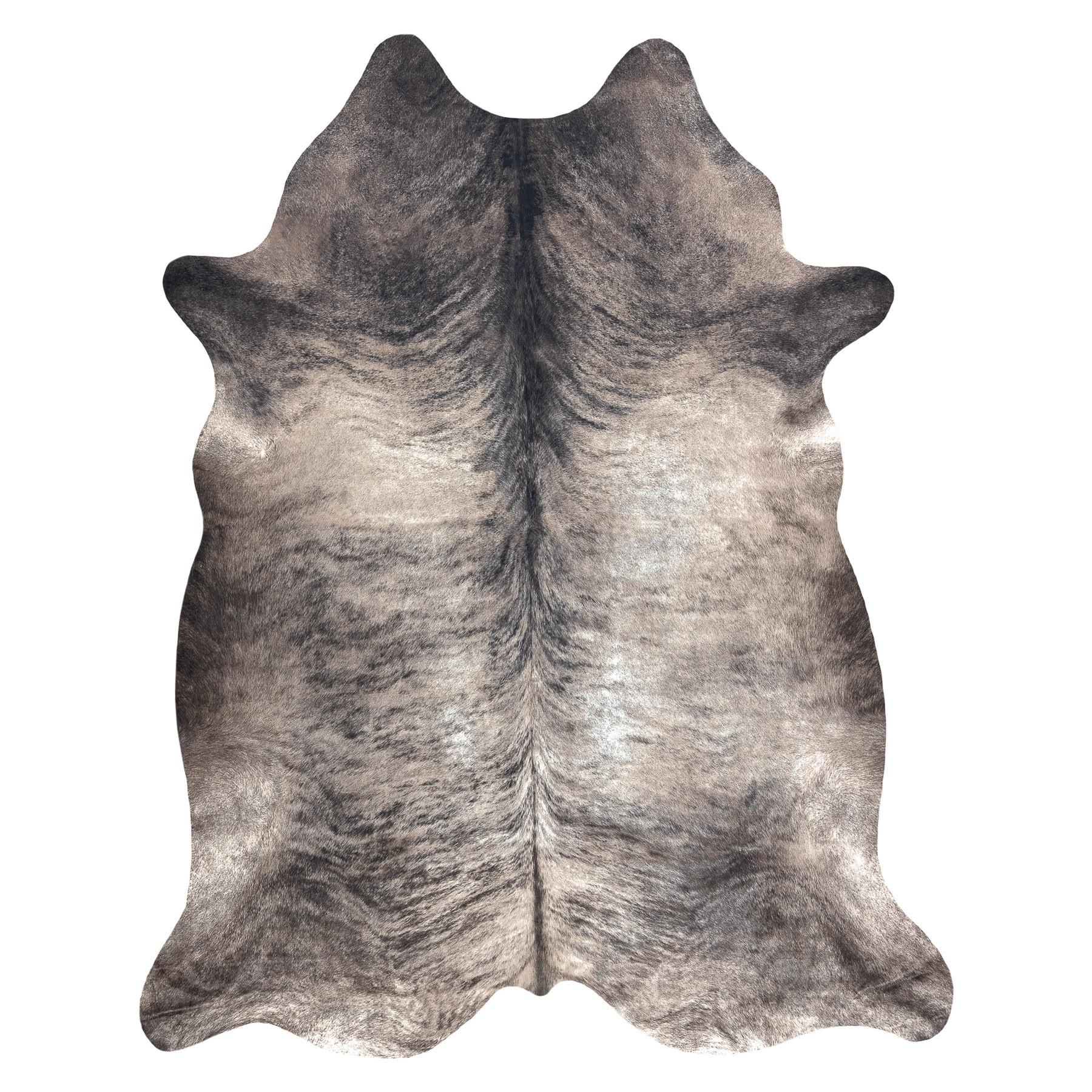 TEPPICH Künstliches Rindsleder 100/150 cm - Grau, Textil (100/150cm) - rugsX