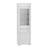 VITRINE Kasla Weiß - Weiß, Holzwerkstoff (60/195/39cm) - Petits-meubles