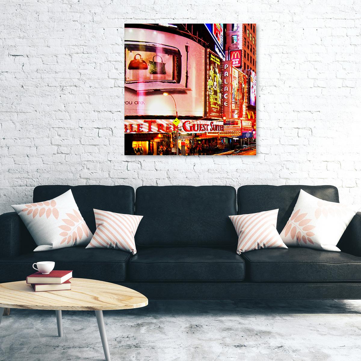 WANDBILD städte & architektur orange - Orange, Textil (40/40cm) - Feeby