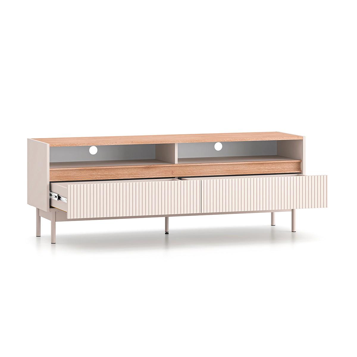 TV-MÖBEL Connie Kaschmir und Holz - Kaschmir, Holzwerkstoff (153.8/54.9/40cm) - Petits-meubles
