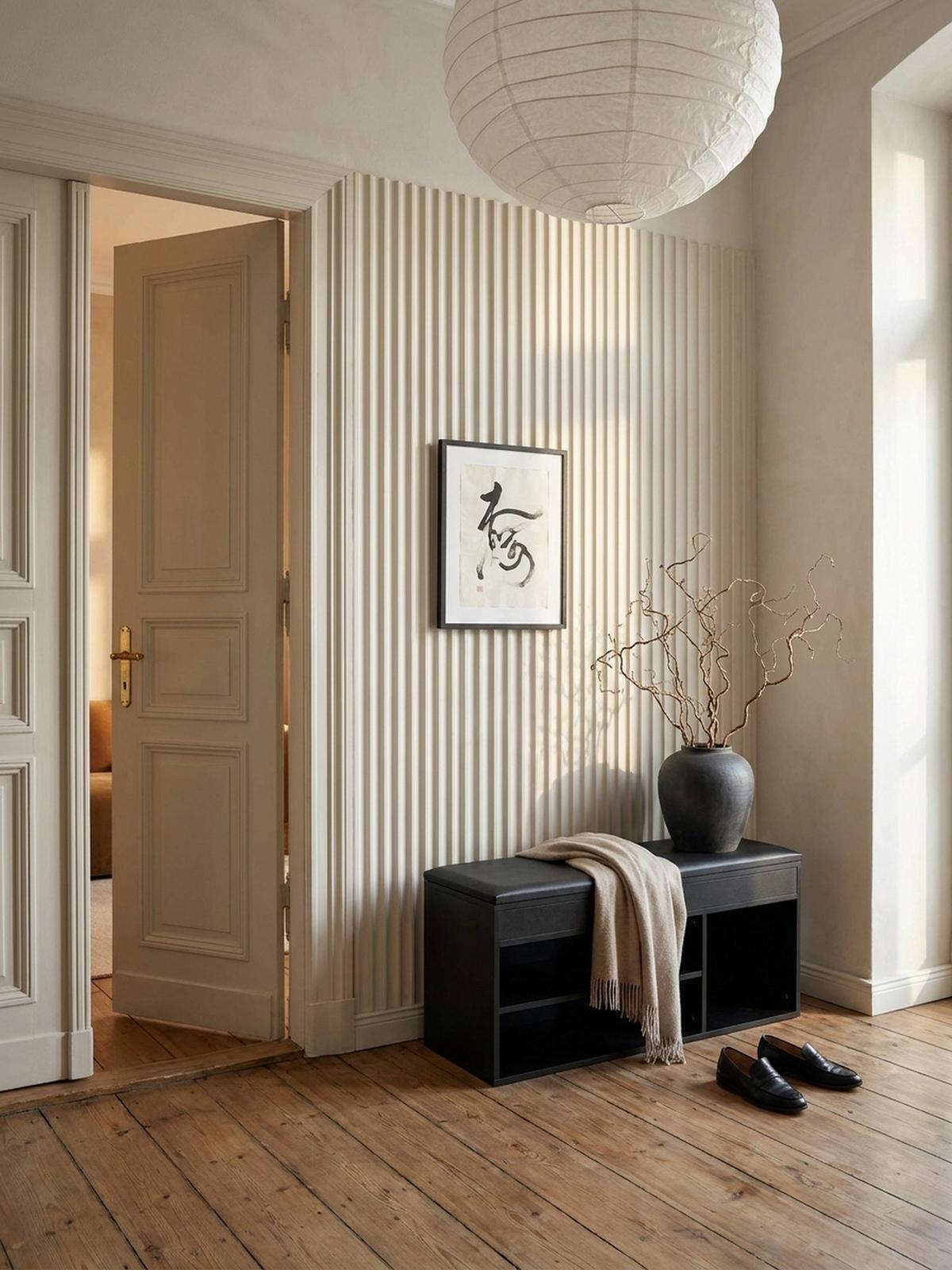 SCHUHBANK – Kunstleder/Holz, 104x51x32 cm, Schwarz, mit Stauraum - Schwarz, Holzwerkstoff/Textil (104/51/32cm) - KADIMA DESIGN