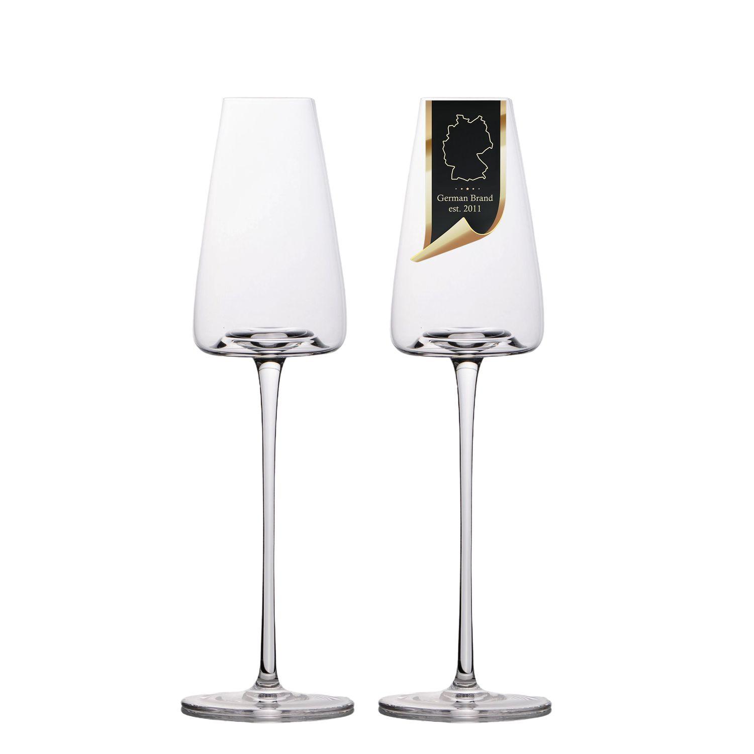 CHAMPAGNERGLÄSER 220 ml (2er-Set) - Transparent, Glas (0.2L) - Intirilife
