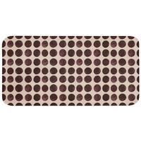 WC-VORLEGER Polka dots - Muster - Braun WC Teppich 120x60 cm - Bordeaux, Textil (120/1cm) - OnlyWow