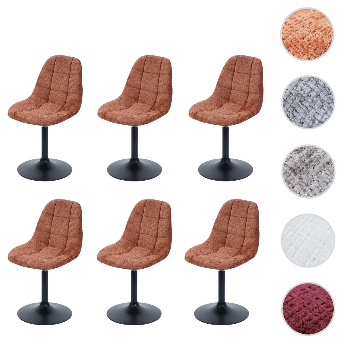 ESSZIMMERSTUHL Orange 6er-Set - Terracotta/Orange, Textil (47/83/43cm) - MCW