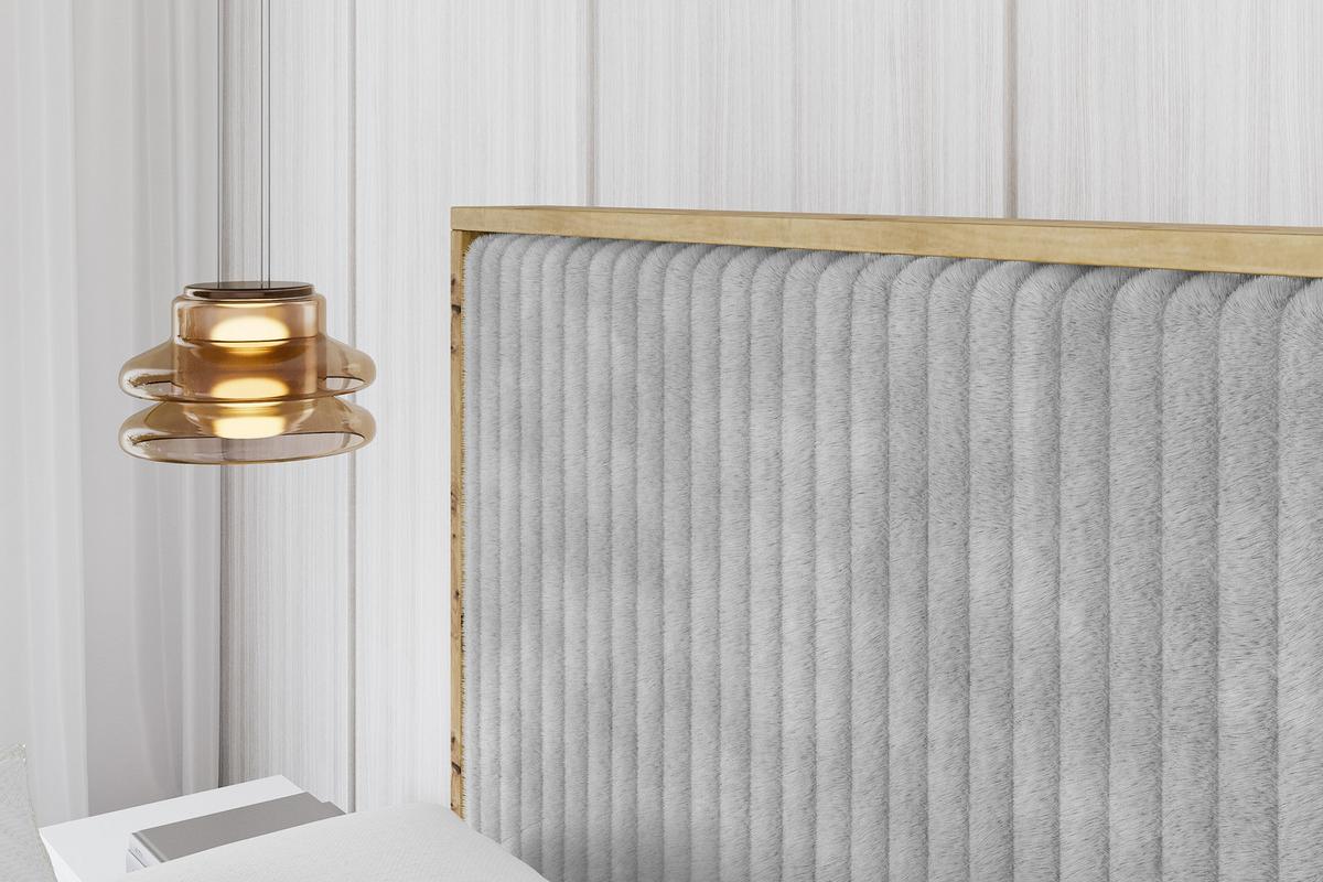 POLSTERBETT mit Bettkasten und Lattenrost, Boxbett mit Kopftei und Stauraum ohne Matratze - ENZO10 200x200 Grau - Grau, Holzwerkstoff/Textil (200/200cm) - ALTDECOR