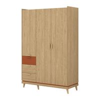 SCHRANK 3 Türen Sandy Holz - Braun, Holzwerkstoff (143.5/214.5/57.4cm) - Petits-meubles