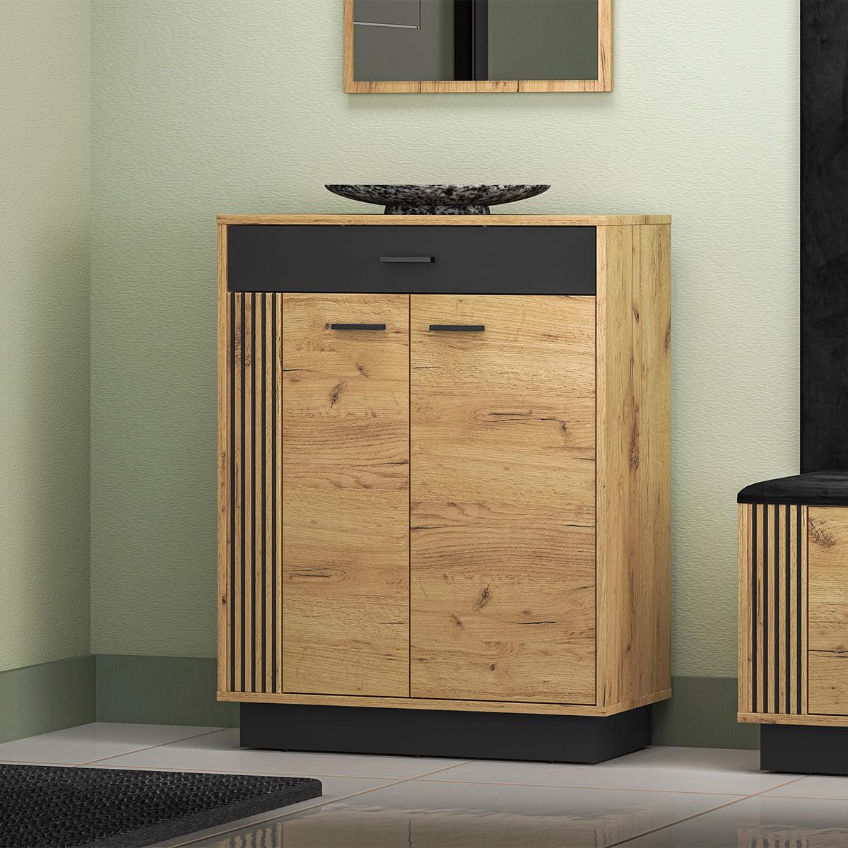 SCHUHMÖBEL Nilo Holz - Braun, Holzwerkstoff (70/91/34cm) - Petits-meubles