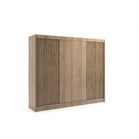 KLEIDERSCHRANK VILAN mit Lamel - 250 cm - Sonoma Eiche|Eichefarben - Eichefarben/Sonoma Eiche, Holzwerkstoff (250/215/61cm) - ALTDECOR