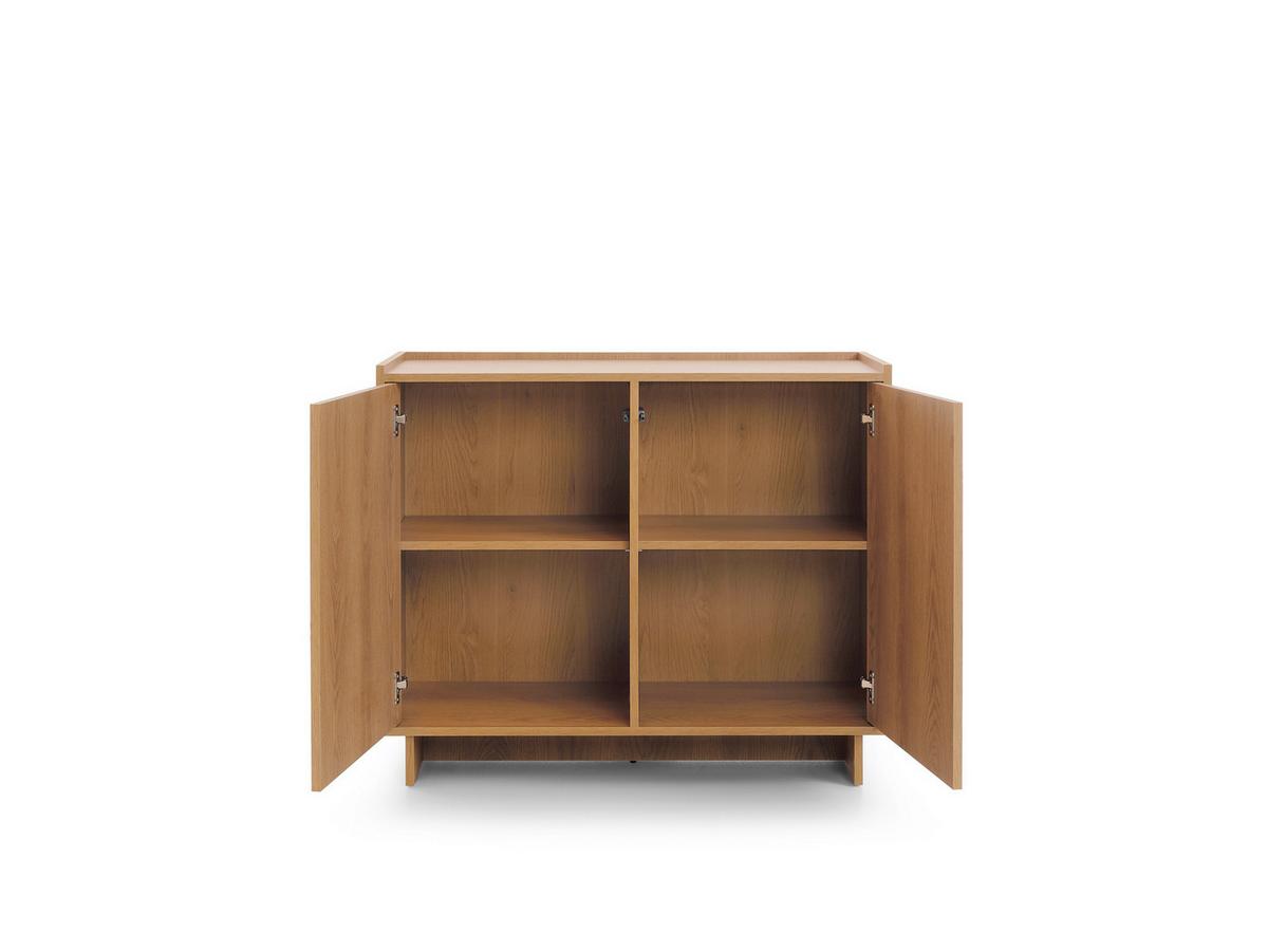 KOMMODE ZENITH 98/82/39cm mit Schubladen 2 Türen Braun - Braun, Holzwerkstoff (98/82/39cm) - MASSENO