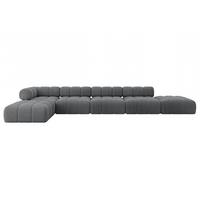 ECKSOFA modulares Sofa Kerru-L3 - 475x190x70 cm Dunkelgrau Cord - Dunkelgrau, Holzwerkstoff/Textil (475/190cm) - ALTDECOR