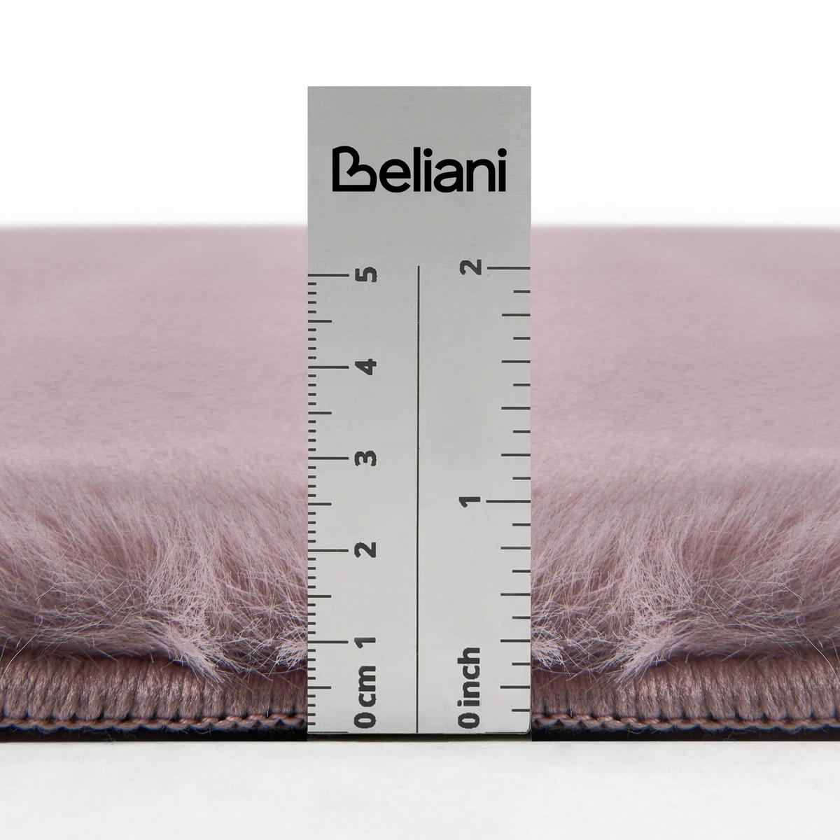 TEPPICH Hellviolett 160/160 cm Vantira - Violett, Kunststoff (160/160cm) - Beliani