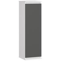 HÄNGESCHRANK Weiß, Graphit Grau 99/30/30 - Graphitfarben/Weiß, Holzwerkstoff (30/99/30cm) - RAUMHIRSCH FURNITURE