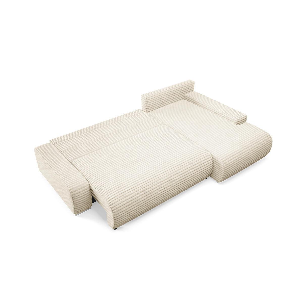 ECKSOFA Ivana 3 Sitzplätze Weiß - Weiß, Holz (265/172cm) - Petits-meubles