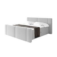 BOXBETT mit Matratze H3 - EVON Zanozek - 180x200 cm Hellgrau - Hellgrau, Holzwerkstoff (180/200cm) - ALTDECOR